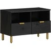 televizoriaus spintelė Juoda 70x33x46 cm Engineered Wood