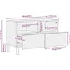 televizoriaus spintelė Juoda 70x33x46 cm Engineered Wood