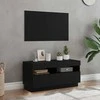 TV staliukas Televizoriaus spintelė 80 x 35 x 40 cm Juodas ąžuolas