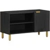 televizoriaus spintelė Juoda 80x33x46 cm Engineered Wood