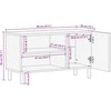 televizoriaus spintelė Juoda 80x33x46 cm Engineered Wood