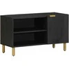 televizoriaus spintelė Juoda 80x33x46 cm Engineered Wood
