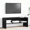 TV staliukas televizoriaus spintelė juodas ąžuolas 100x40x40 cm