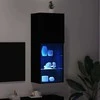 TV staliukas TV spintelių komplektas Juodas ąžuolas 40,5 x 30 x 102 cm