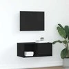 TV staliukas Televizoriaus spintelė, juodas ąžuolas, 60x31x25,5 cm, mediena