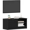 TV staliukas Televizoriaus spintelė Juodas ąžuolas 80 x 35 x 36,5 cm