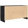 TV staliukas Televizoriaus spintelė, juodos spalvos, 100x35x54 cm, mediena