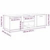 TV staliukas televizoriaus spintelė Old Wood 120x34x37 cm Engineered Wood