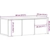 TV staliukas televizoriaus spintelė Old Wood 80x34x30 cm Engineered Wood