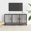 TV staliukas Televizoriaus spintelė, pilka, 100x35x50cm, mediena ir metalas