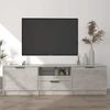 TV staliukas Televizoriaus spintelė, pilka, 140x35x40cm, apdirbta mediena