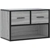 TV staliukas Televizoriaus spintelė, pilka, 60x31x39,5cm, mediena ir metalas