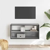 TV staliukas Televizoriaus spintelė, pilka, 80x31x39,5cm, mediena ir metalas