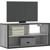 TV staliukas Televizoriaus spintelė, pilka, 80x31x39,5cm, mediena ir metalas