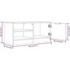 TV staliukas Televizoriaus spintelė, pilka, 80x35x36,5cm, apdirbta mediena
