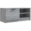 TV staliukas Televizoriaus spintelė, pilka, 80x35x36,5cm, apdirbta mediena