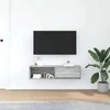 TV staliukas Televizoriaus spintelė, pilka ąžuolo, 100x31x25,5 cm, mediena