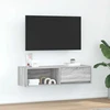 TV staliukas Televizoriaus spintelė, pilka ąžuolo, 100x31x25,5 cm, mediena