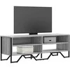 TV staliukas Televizoriaus spintelė, pilka ąžuolo, 122x34x41cm, mediena