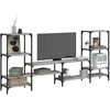 TV staliukas Televizoriaus spintelė, pilka ąžuolo, 206,5x28,5x95cm, mediena