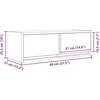 TV staliukas Televizoriaus spintelė, pilka ąžuolo, 80x31x25,5 cm, mediena