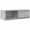 TV staliukas Televizoriaus spintelė, pilka ąžuolo, 80x31x25,5 cm, mediena