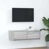 TV staliukas Televizoriaus spintelė, pilka ąžuolo, 80x31x25,5 cm, mediena