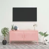 TV staliukas Televizoriaus spintelė, rožinė, 105x35x50cm, plienas