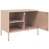 TV staliukas Televizoriaus spintelė, rožinės spalvos, 68x39x50,5cm, plienas