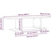 TV staliukas TV spintelių komplektas 103 x 30 x 26,5 cm Ruda
