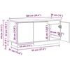 TV staliukas Televizoriaus spintelė 100 x 38 x 49 cm Senovinis medis