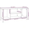 TV staliukas Televizoriaus spintelė 102 x 35 x 45 cm Senovinis medis