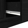 TV staliukas Televizoriaus spintelė su LED apšvietimu, juoda, 100x41x50 cm