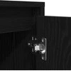 TV staliukas Televizoriaus spintelė su LED apšvietimu, juoda, 100x41x50 cm
