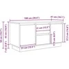 TV staliukas Televizoriaus spintelė su LED, artisano, 100x41x50 cm