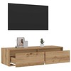 TV staliukas Televizoriaus spintelė su LED, artisano, 100X35,5x25 cm