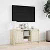 TV staliukas Televizoriaus spintelė su LED, ąžuolo, 100x34x50cm, mediena