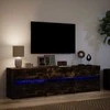 TV staliukas Televizoriaus spintelė su LED, ąžuolo, 180x34x50cm, mediena