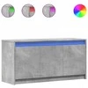 TV staliukas Televizoriaus spintelė su LED, betono, 100x34x50cm, mediena