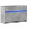 TV staliukas Televizoriaus spintelė su LED, betono, 91x34x61cm, mediena