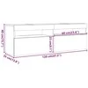TV staliukas Televizoriaus spintelė su LED, dūminio ąžuolo, 120x35x40cm