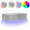 TV staliukas Televizoriaus spintelė su LED lemputėmis, betono, 60x35x15,5cm