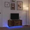 TV staliukas Televizoriaus spintelė su LED, medienos, 100x41x50 cm