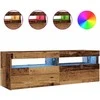 TV staliukas Televizoriaus spintelė su LED, medienos, 120x35x40cm, mediena
