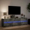 TV staliukas Televizoriaus spintelė su LED, pilka, 180x34x50cm, mediena