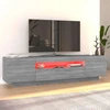 TV staliukas Televizoriaus spintelė su LED, pilka ąžuolo, 160x35x40cm
