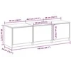 TV staliukas Televizoriaus spintelė 140 x 34 x 40 cm Senas medis