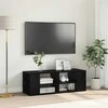 TV staliukas TV spintelių komplektas Juodas ąžuolas 102 x 35 x 35 cm