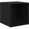 TV staliukas TV spintelių komplektas 2 pcs 37 x 35 x 37,5 cm Juoda