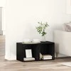 TV staliukas TV spintelių komplektas 2 pcs 37 x 35 x 37,5 cm Juoda